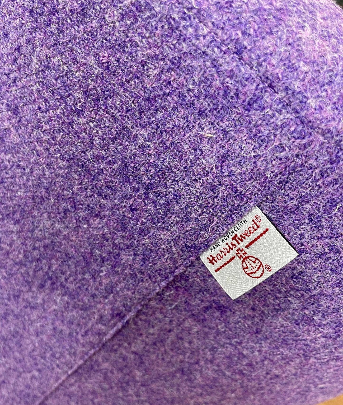 Purple Harris Tweed Chunky Footstool Table